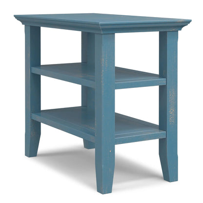 Acadian Narrow Side Table Handcrafted Solid Wood