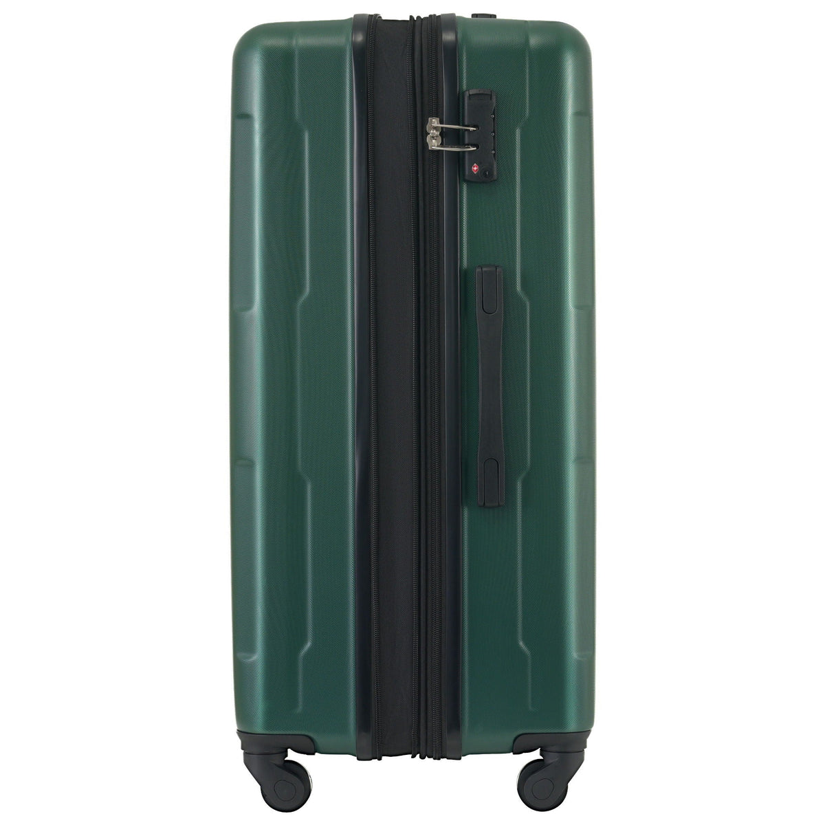HouseOfZazla green ABS expandable luggage suitcase with TSA lock and spinner wheels on Tampa Home & Garden Store