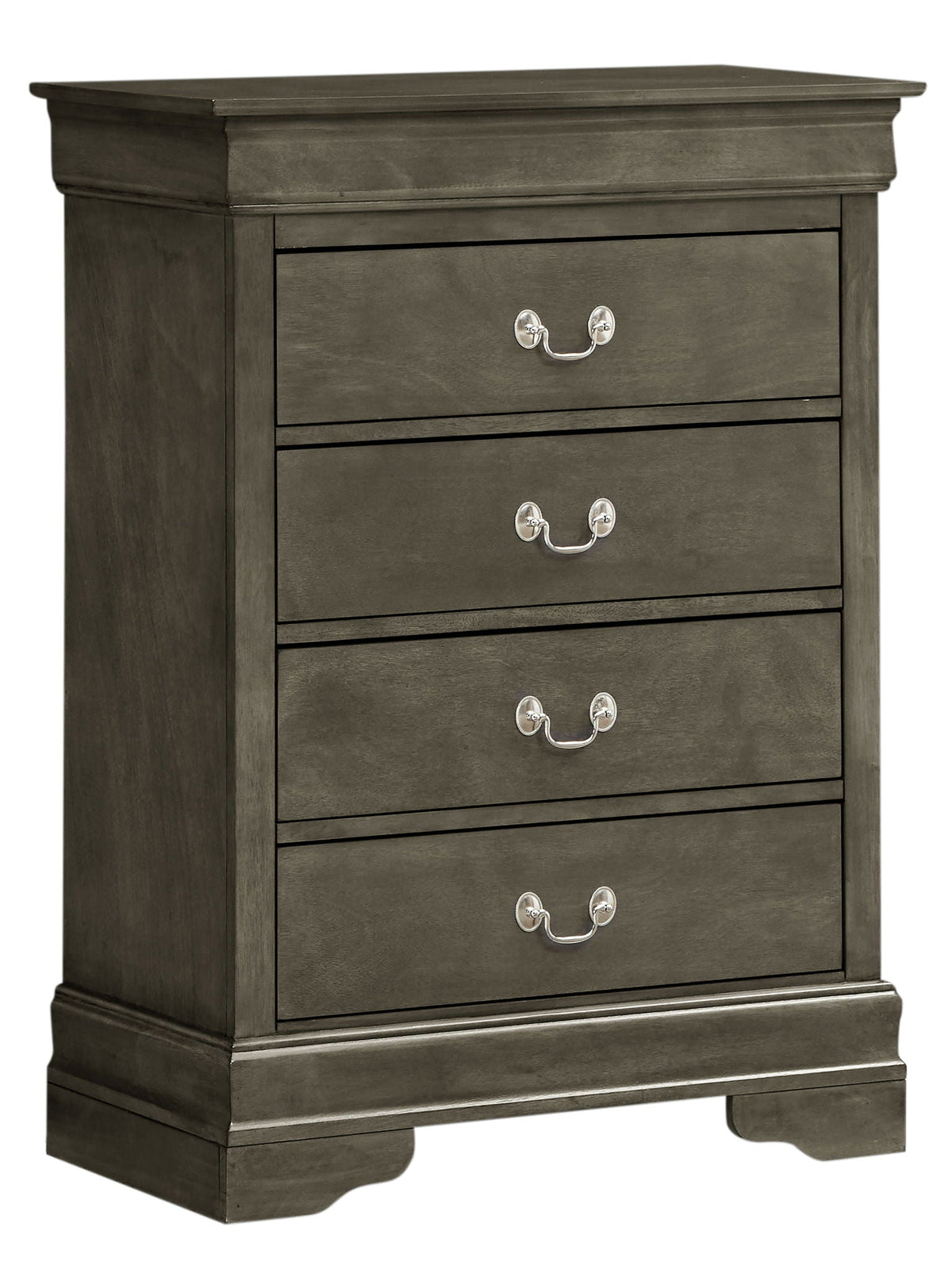 Traditional style 4-drawer storage chest in dark gray by HouseOfZazla on Tampa Home & Garden Store