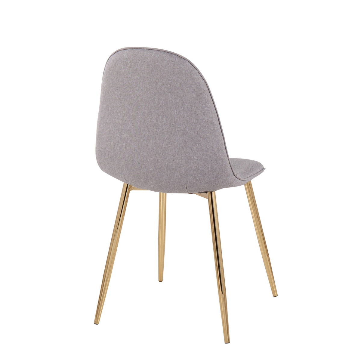 Pebble contemporary chair set, grey upholstered seat, gold legs, HouseOfZazla on Tampa Home & Garden Store