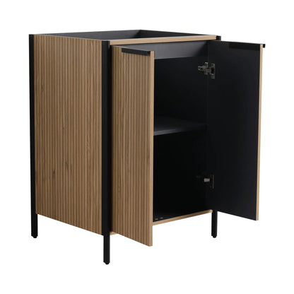 Contemporary Vanity with Adjustable Shelves