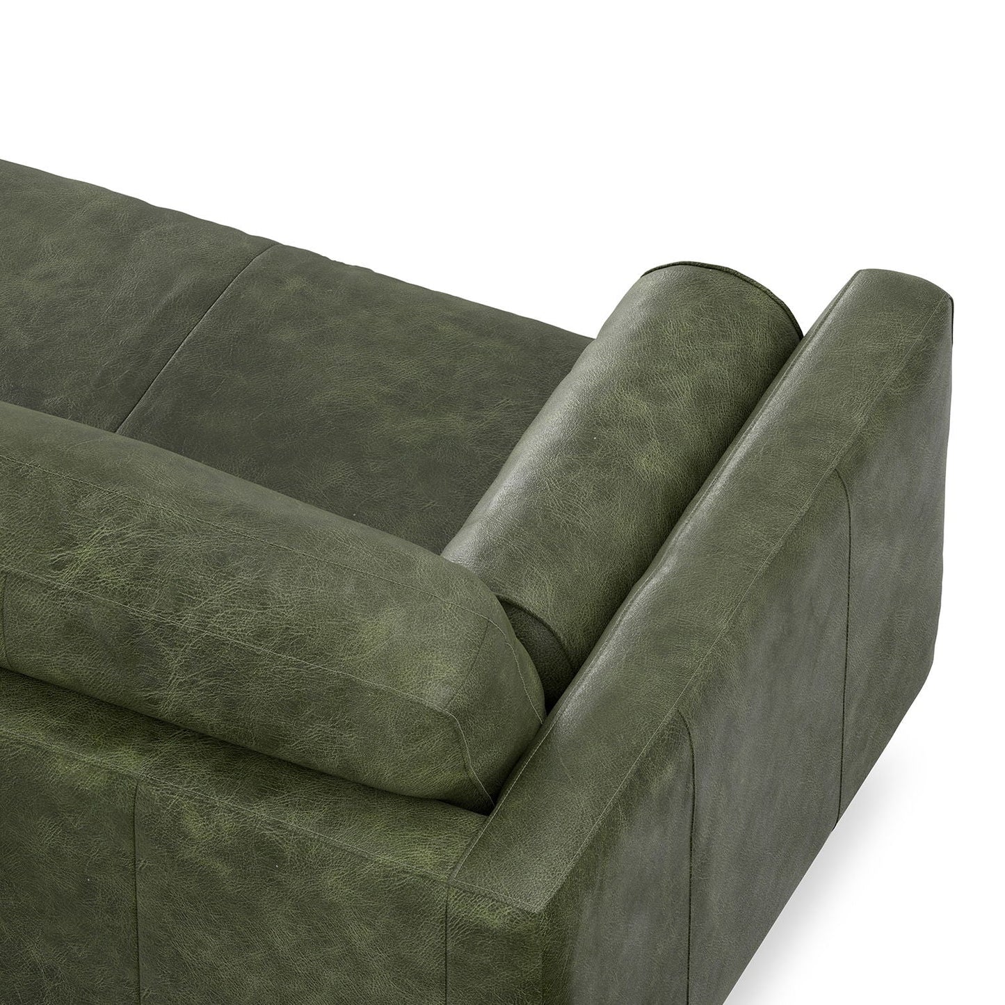 Morrison Brazilian Leather Sofa and Ottoman Set
