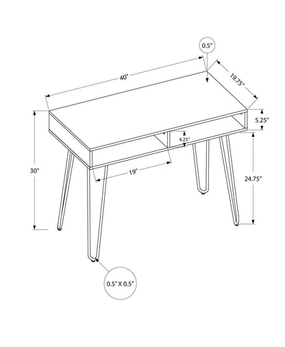 Computer Desk with Left Right Setup and Drawers