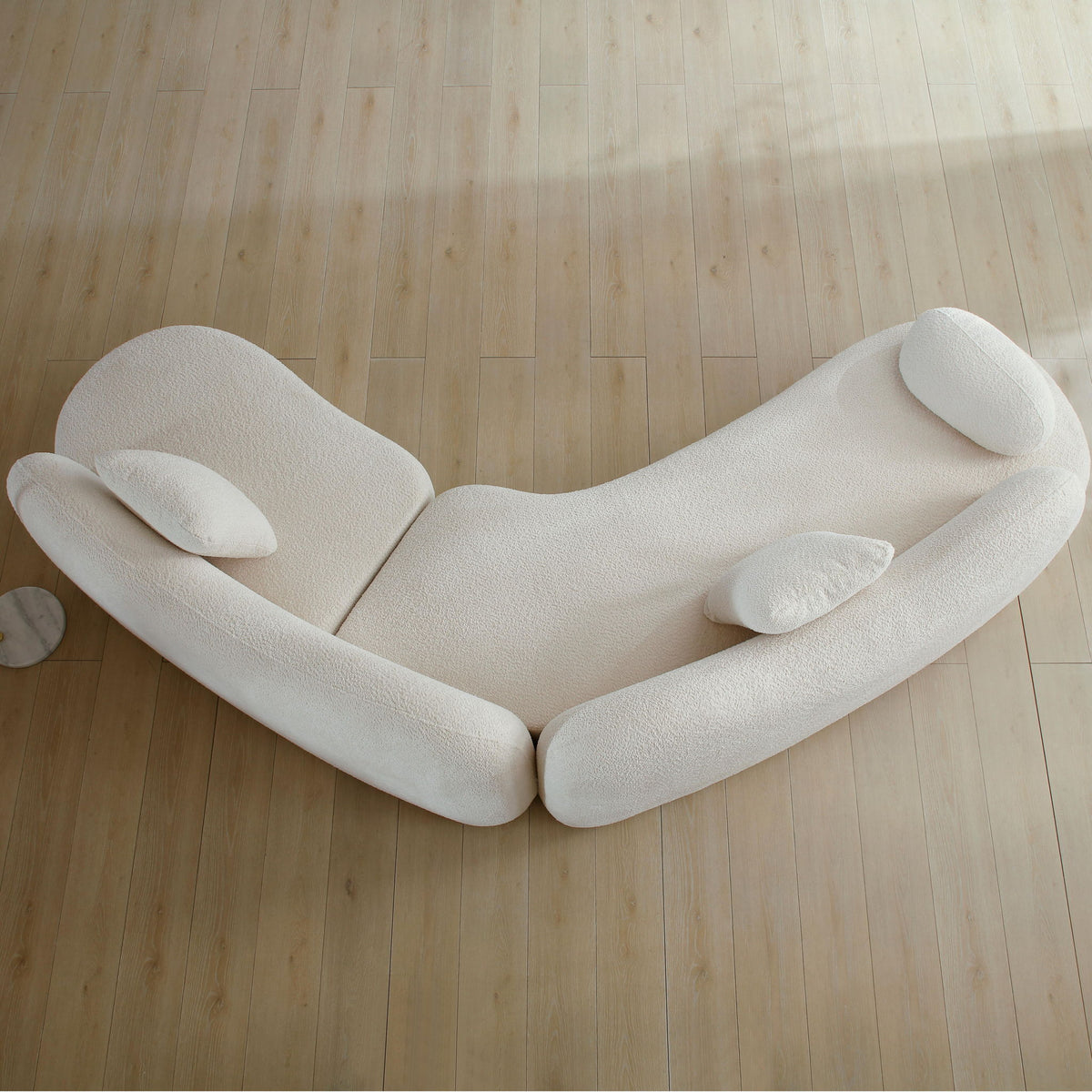 Modern Curved Modular Sofa Set for a Living Room