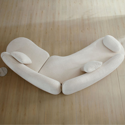 Modern Curved Modular Sofa Set for a Living Room