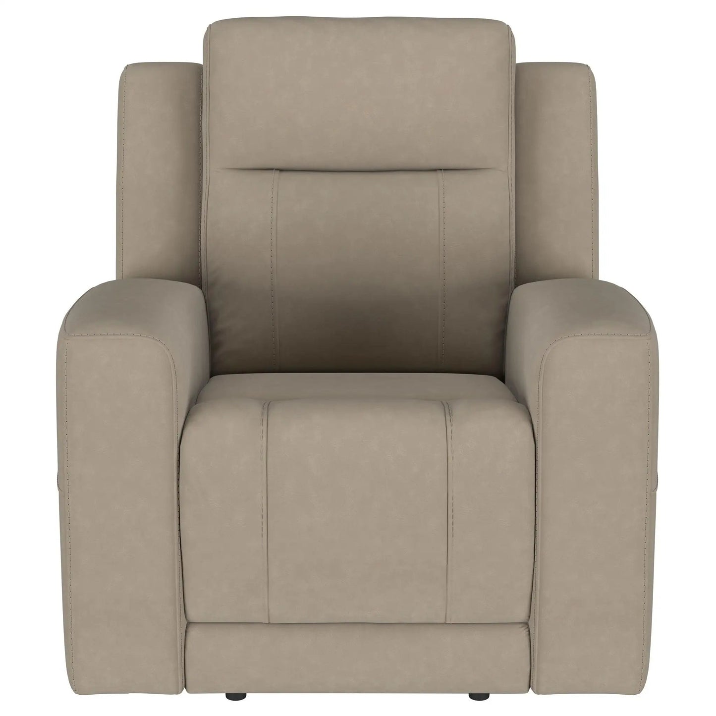 Slater upholstered recliner chair taupe fabric, manual recline, Unique Piece Furniture on Tampa Home & Garden Store