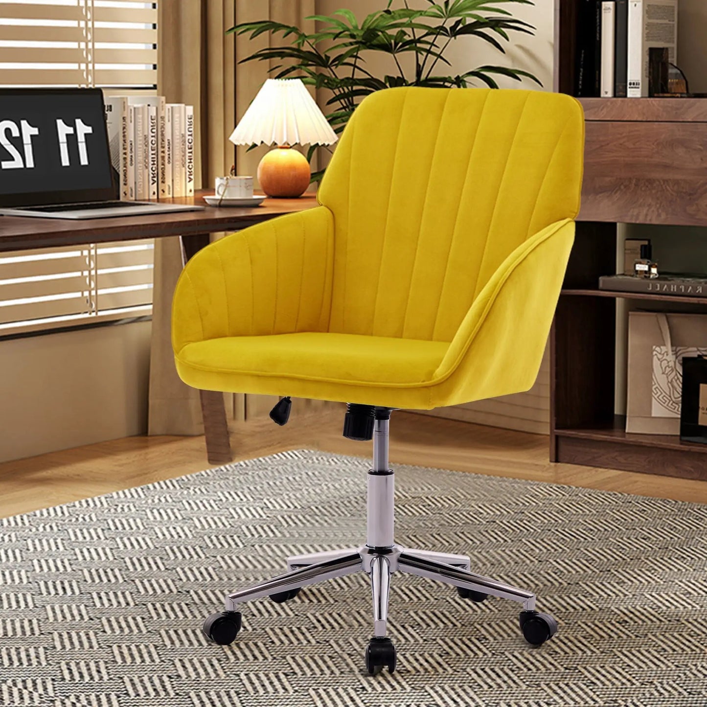 Adjustable Ergonomic Chair With Swivel Backrest