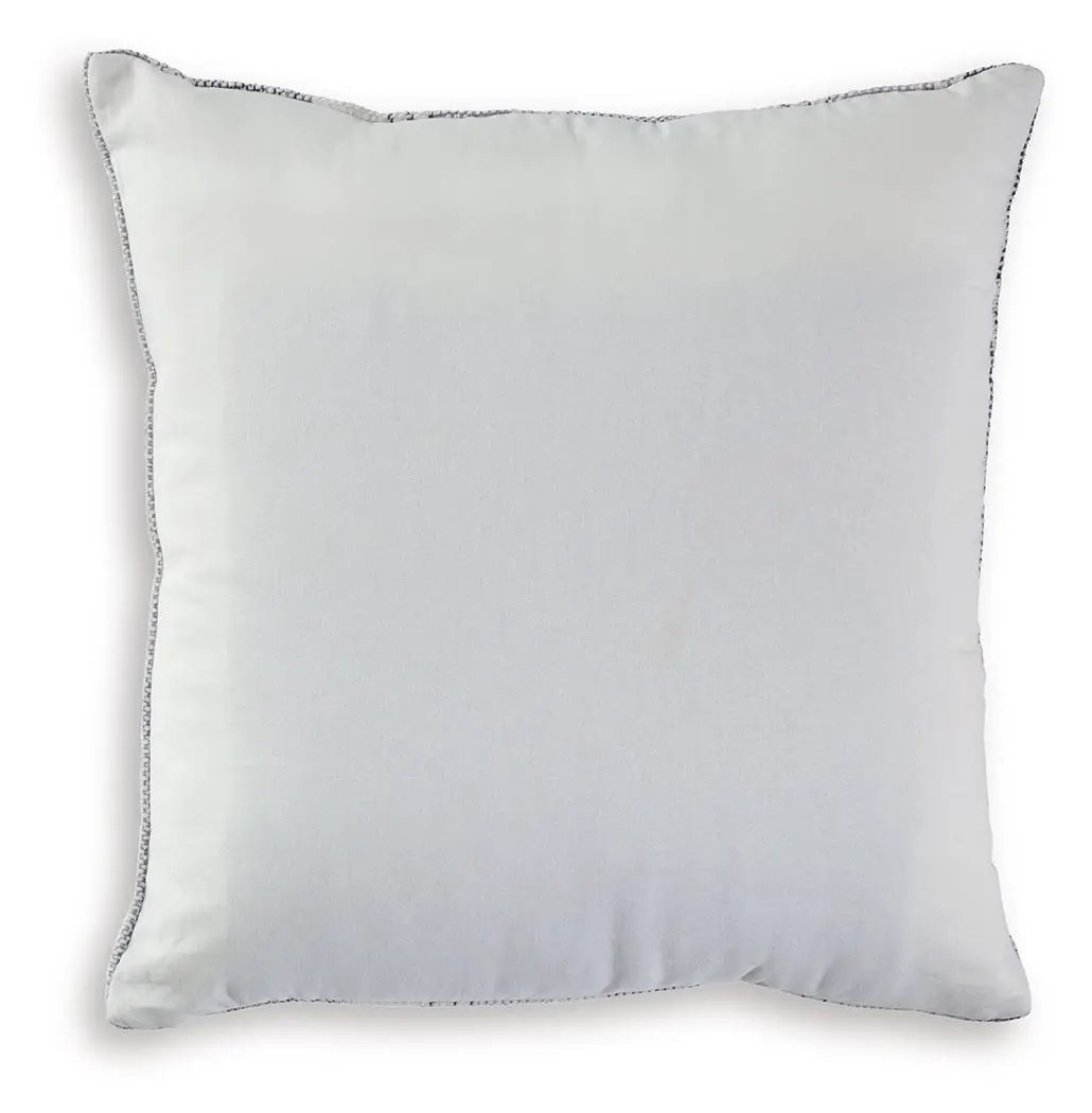 Adikus throw pillow by Unique Piece Furniture in white fabric with gray piped edge on Tampa Home & Garden Store