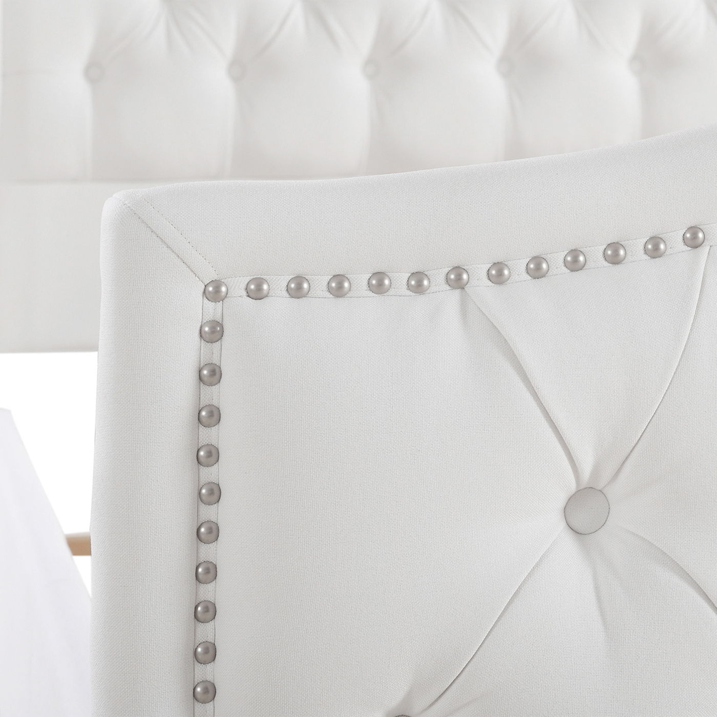 Solid Upholstered Bed Frame and Headboard Set