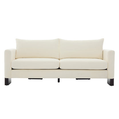 Modern 3 Seater Sofa and Chenille Upholstery
