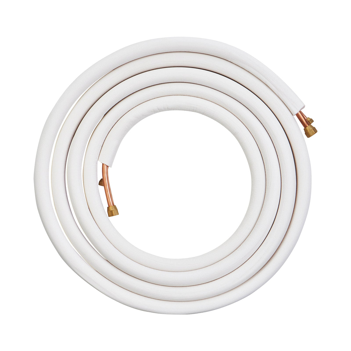 White 25ft mini split line set with insulated tubing and copper fittings by HouseOfZazla on Tampa Home & Garden Store
