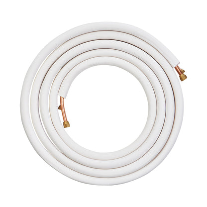 White 25ft mini split line set with insulated tubing and copper fittings by HouseOfZazla on Tampa Home & Garden Store