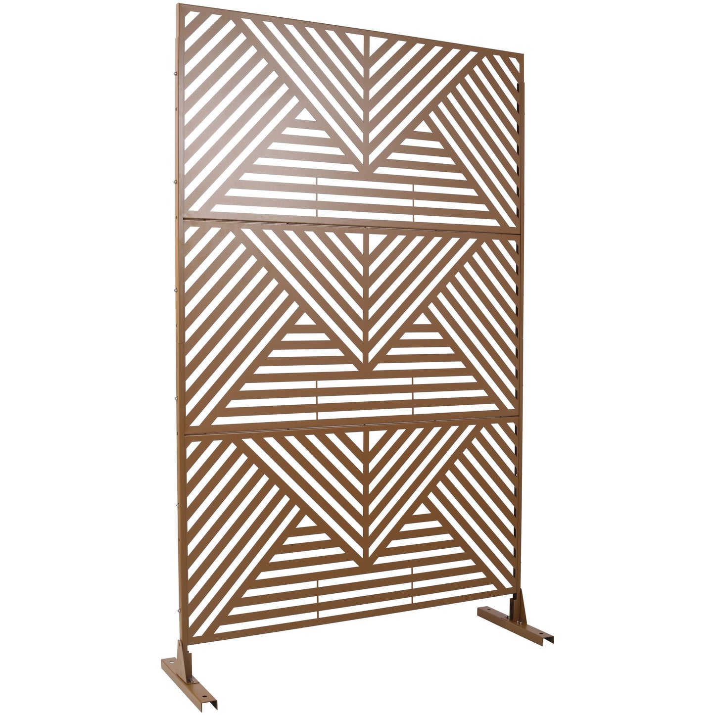 Freestanding Metal Privacy Screen and Stand