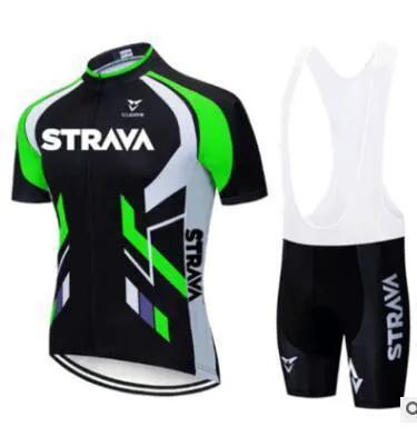 Red Cycling Jersey With Short Sleeve Bib Shorts