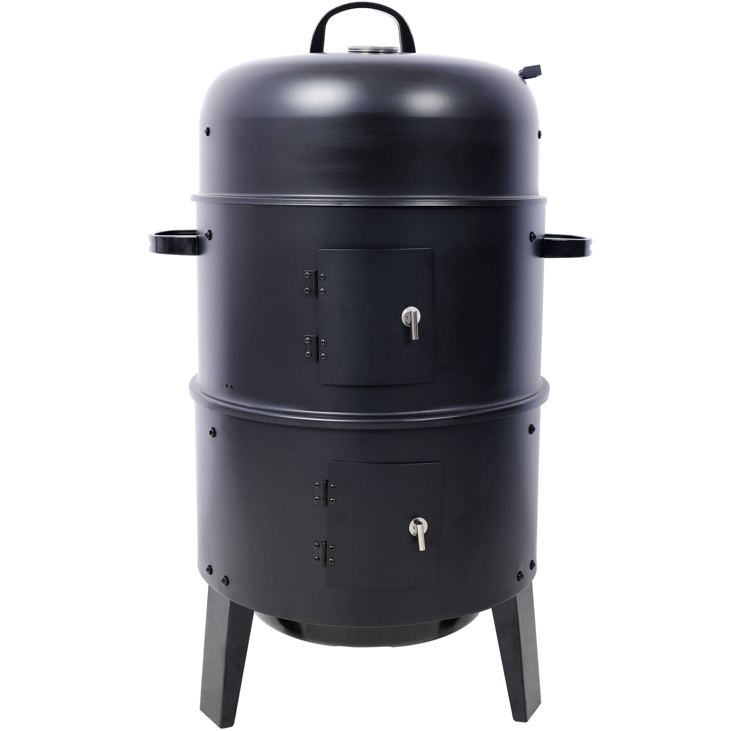 A Portable Charcoal Smoker and Grill for Outdoors