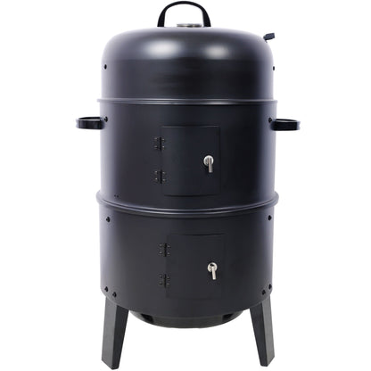 A Portable Charcoal Smoker and Grill for Outdoors