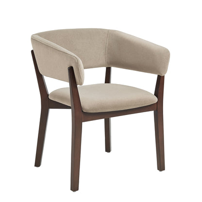 Blake Solid Beech Wood Modern Dining Armchair