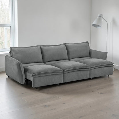 Eaden Gray Power Sofa and Full Foam Sleeper