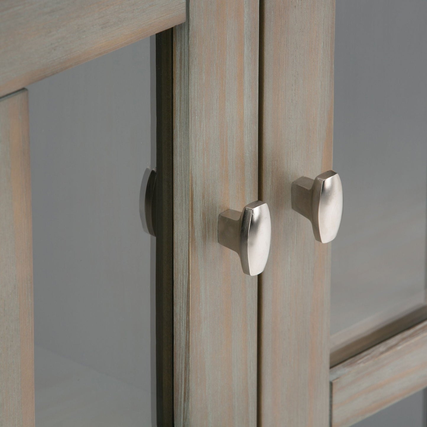 Warm Shaker handcrafted low storage cabinet in weathered wood with metal pulls HouseOfZazla on Tampa Home & Garden Store