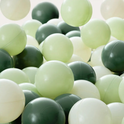 Tiny Land Ocean Ball 200 pcs ball pit balls in pale greens and dark greens by Tiny Land INC on Tampa Home & Garden Store