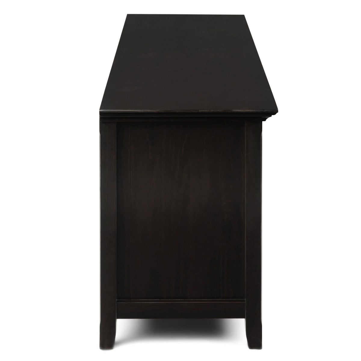 Handcrafted wide TV stand in dark espresso wood with ample storage by HouseOfZazla on Tampa Home & Garden Store
