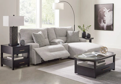 Acklen Place - Reclining Sectional, light gray fabric, Unique Piece Furniture on Tampa Home & Garden Store