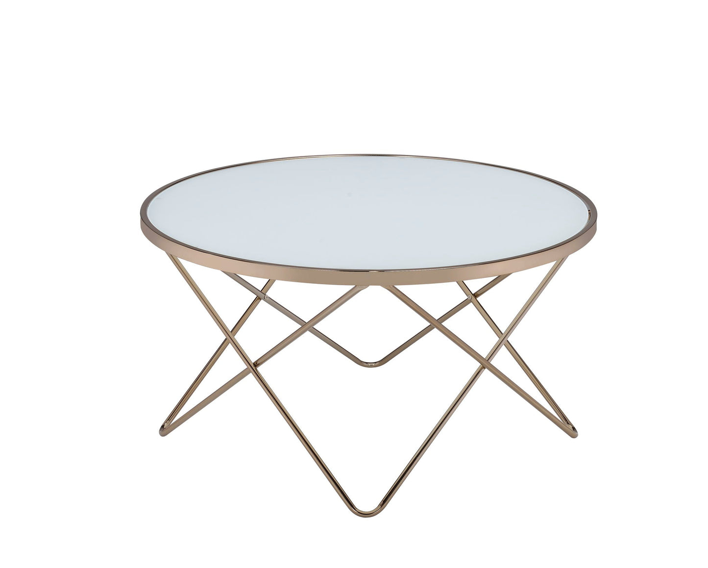 Valora Glass Coffee Table in Smoky Glass Finish
