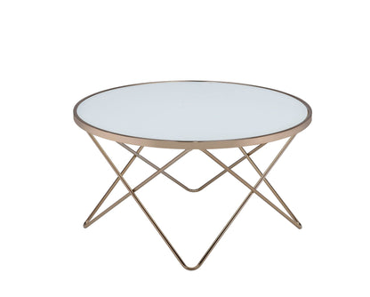 Valora Glass Coffee Table in Smoky Glass Finish
