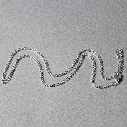 14k white gold diamond-cut cable link necklace 1.5mm silver tone Bids.com on Tampa Home & Garden Store