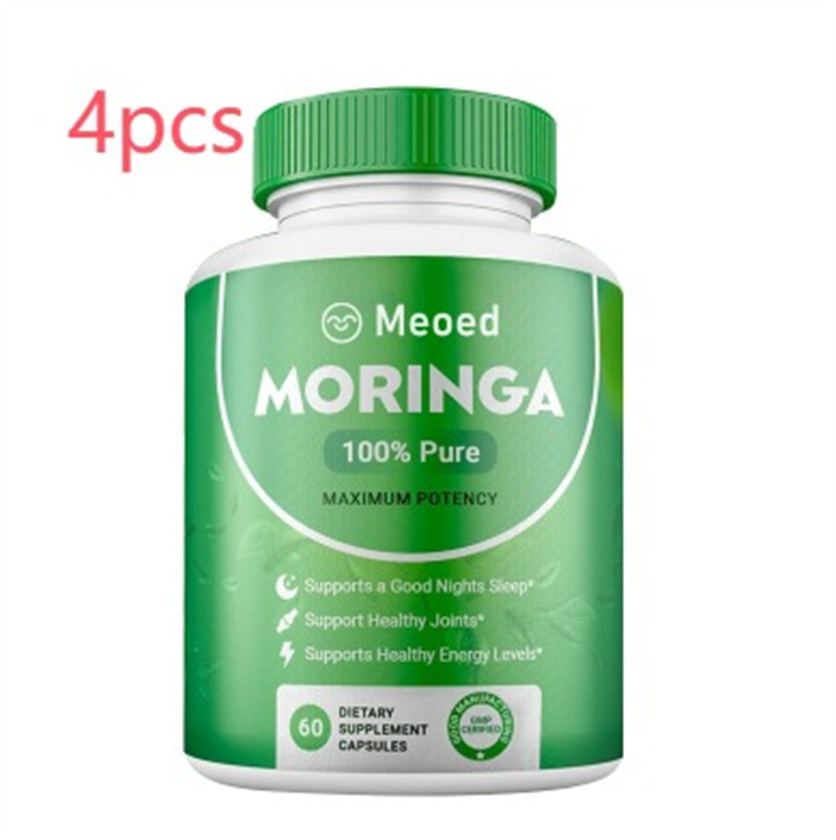 Perfecsy Moringa Leaf Capsules bottle with green label, 60 capsules on Tampa Home & Garden Store