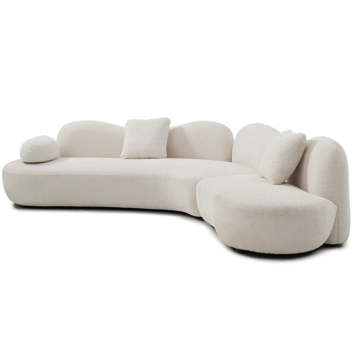Modern Curved Modular Sofa Set for a Living Room