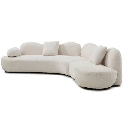 Modern Curved Modular Sofa Set for a Living Room