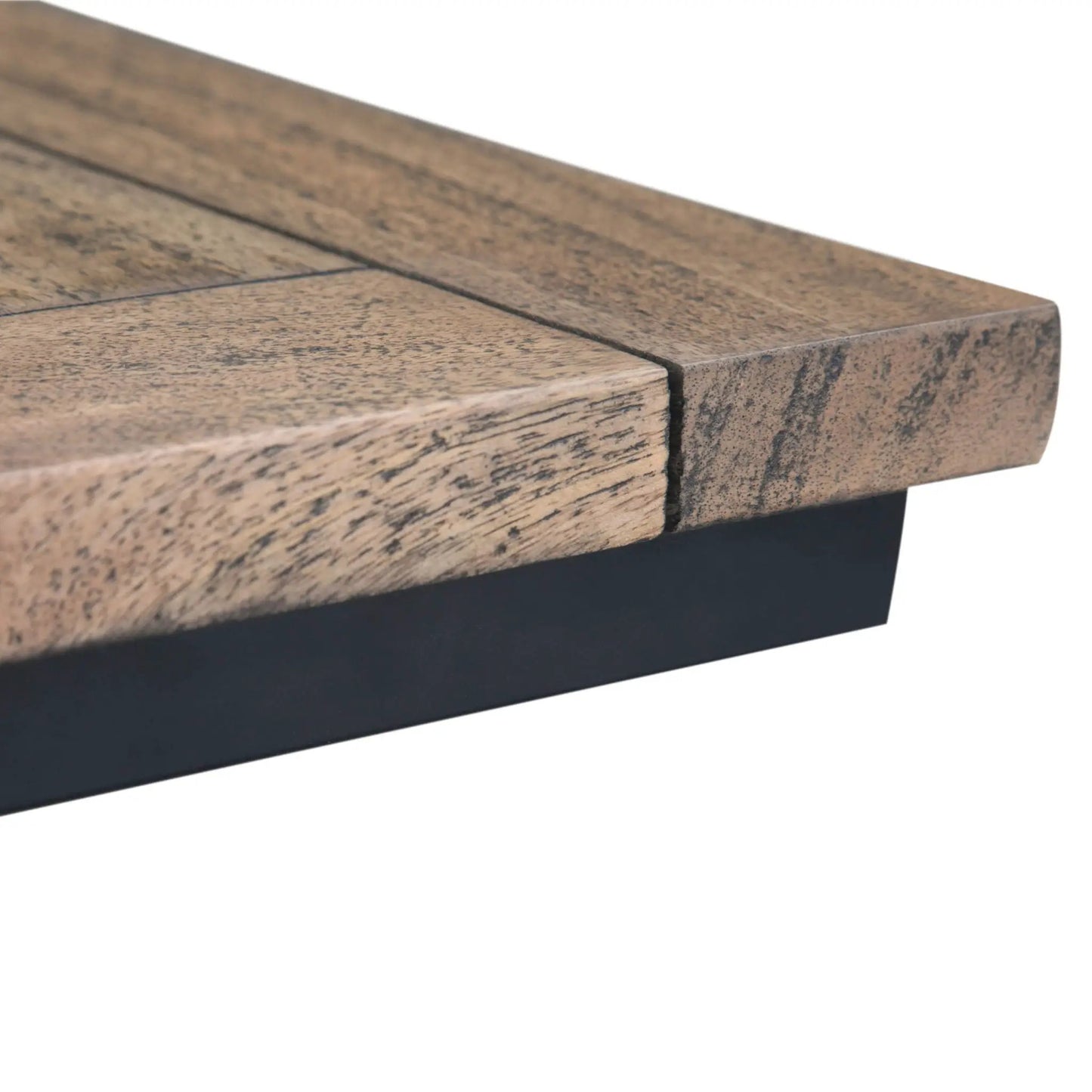 Skyler - C Side Table weathered brown wood top with black base by Unique Piece Furniture on Tampa Home & Garden Store