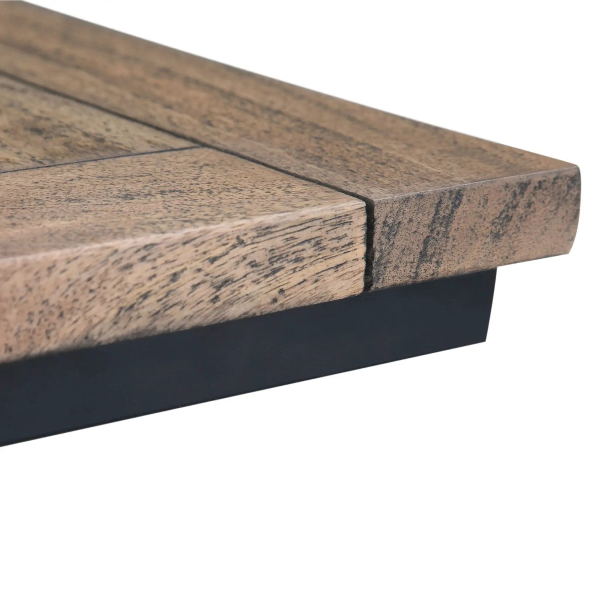 Skyler - C Side Table weathered brown wood top with black base by Unique Piece Furniture on Tampa Home & Garden Store