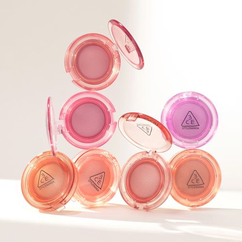 3CE Bouncy Blur Balm cheek makeup set, 7 colors in pinks and peaches by Seoulia on Tampa Home & Garden Store