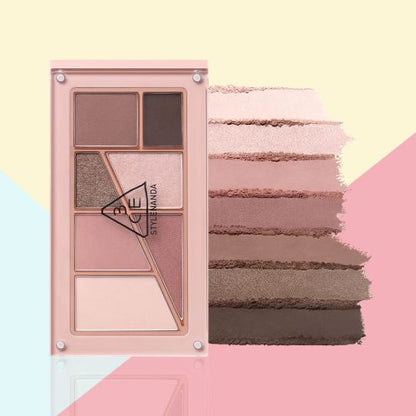 Eye palette Seoulia 7.5g 5-color pink-toned neutrals in a pink compact on Tampa Home & Garden Store