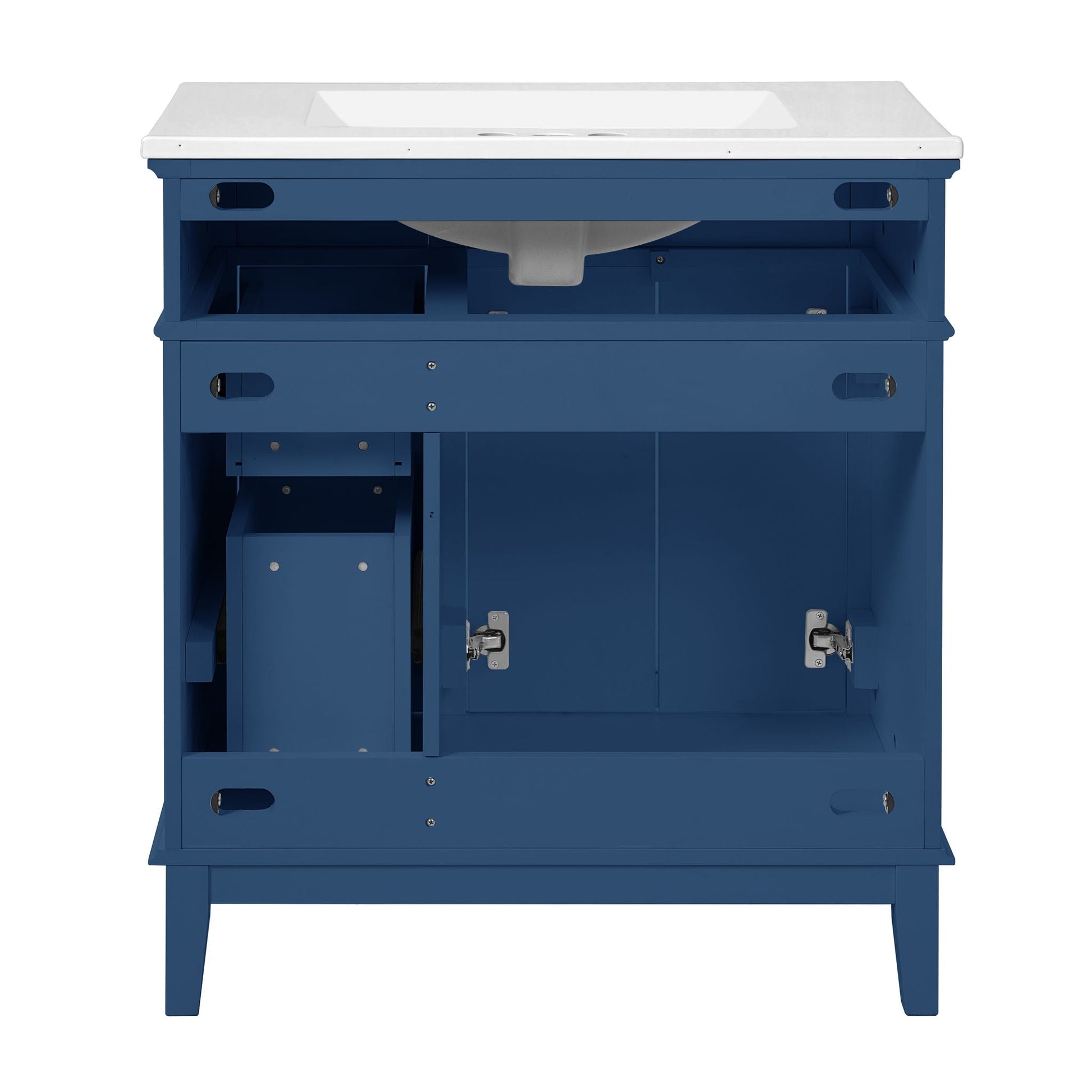 Modern Bathroom Vanity With Sink by HouseOfZazla blue cabinet with white sink on Tampa Home & Garden Store