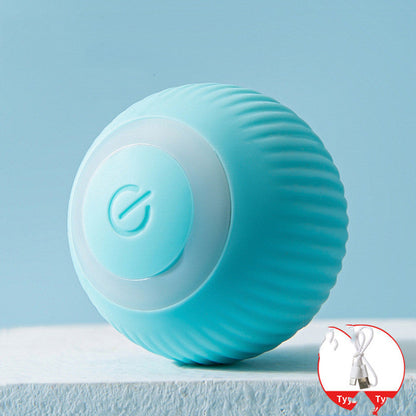 USB Rechargeable Gravity Electric Rolling Ball Cat Toy blue silicone by Sell My Stuff on Tampa Home & Garden Store