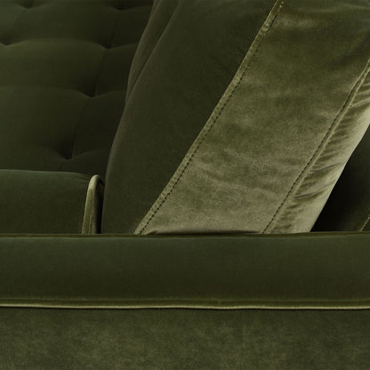 Mid Century Modern Olive Sofa for Stylish Living