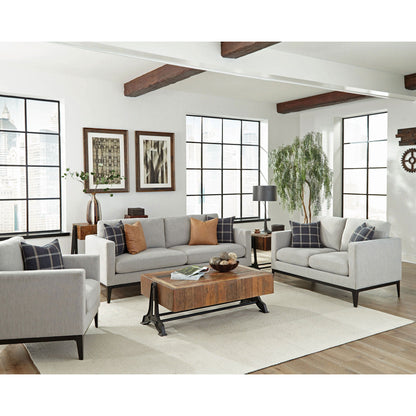 Montauk Upholstered Sofa And Light Gray Cushions