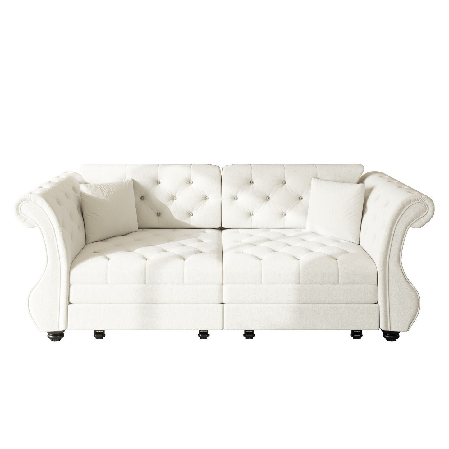 Oversized Chesterfield Sofa and a Pull Out Bed