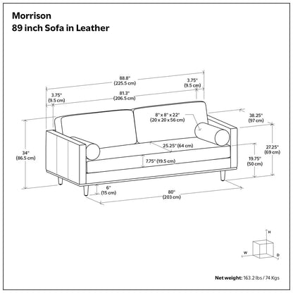 Morrison Upholstered Sofa In Recycled Fabric