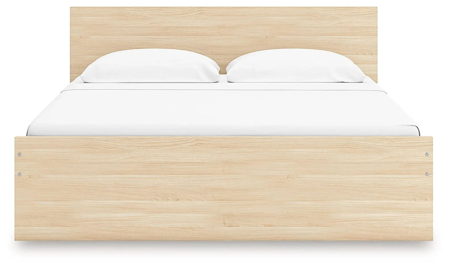 Onita panel platform bed in light oak finish by Unique Piece Furniture on Tampa Home & Garden Store
