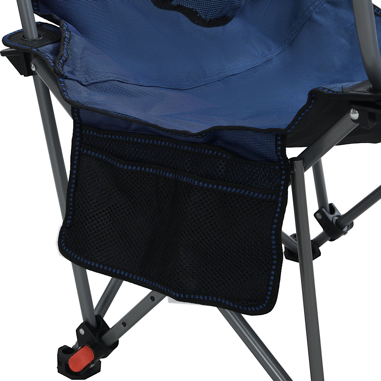 Outdoor Folding Reclining Chair With Cup Holder