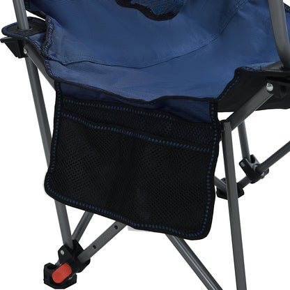 Outdoor Folding Reclining Chair With Cup Holder