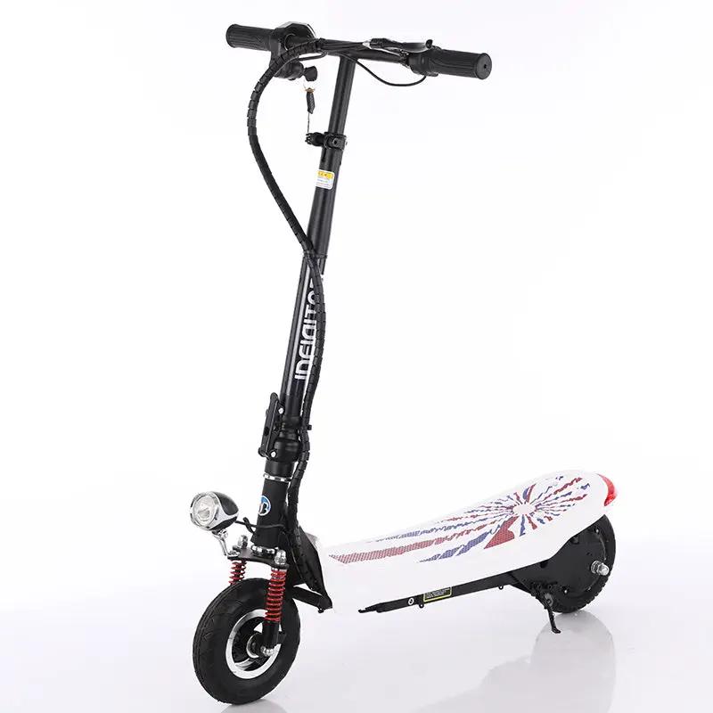 FlipStylez Ideigitod Foldable Electric Scooter black frame with white Union Jack deck on Tampa Home & Garden Store