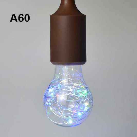 Stevvex A60 3D LED Edison bulb with copper wire filament decorative spiral lighting on Tampa Home & Garden Store