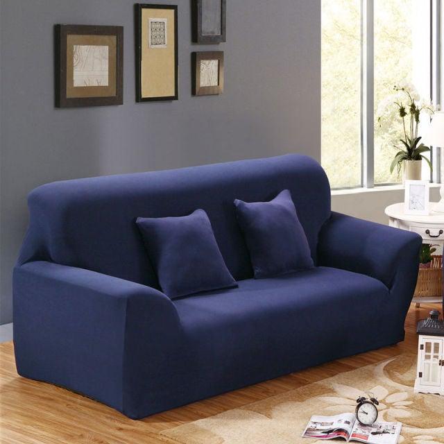 Stevvex 3D Printed Butterfly Slipcover for 2/3 seater sofa in navy blue stretch fabric on Tampa Home & Garden Store