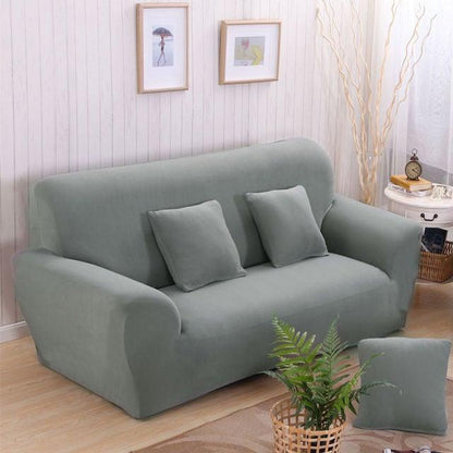 Stevvex 3D butterfly sofa slipcover for 2/3 seater, sage green stretch cushions on Tampa Home & Garden Store