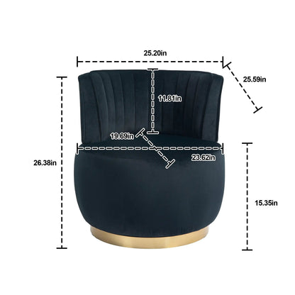 360 Degree Swivel Cuddle Barrel Accent Sofa Chair